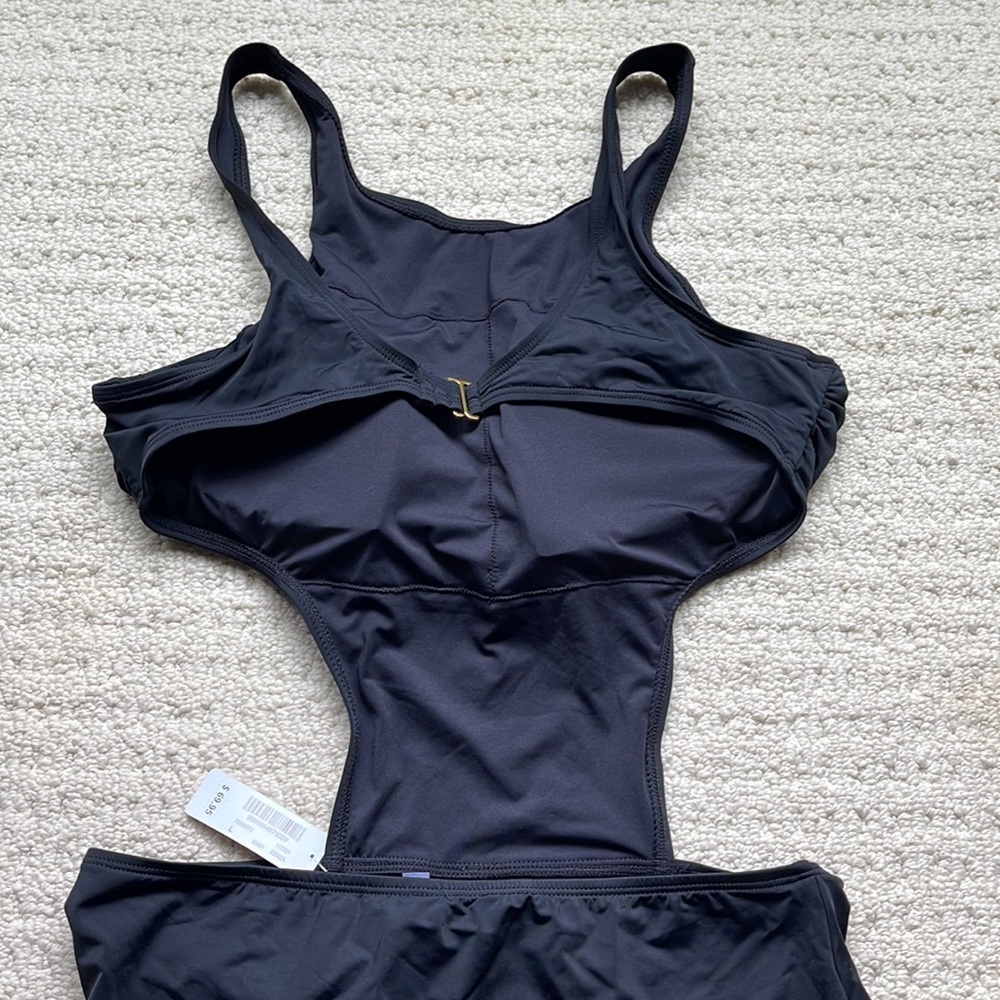 La Vie en Rose NWT Black ROSA High Neck One-piece Swimsuit CHOOSE SIZE - Picture 7 of 10
